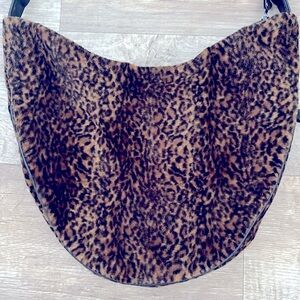 Animal Print Slouch Tote Purse Bag